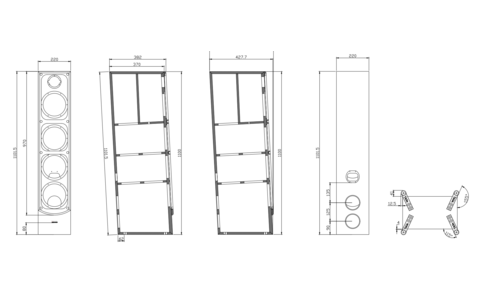 Kolumny Podłogowe Taga Harmony Platinum F-120 V.4 Black