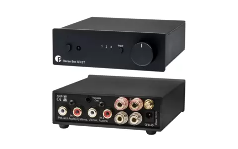 Wzmacniacz Zintegrowany Stereo z odbiornikiem bluetooth 5.0 Pro-Ject Stereo Box S3 BT  Czarny Salon Poznań Wrocław