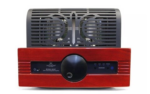Czerwony Lampowy Wzmacniacz z DAC Synthesis Roma 96DC