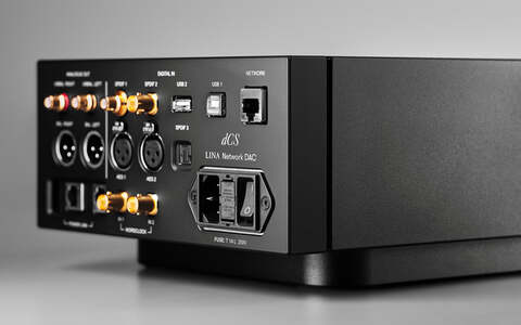 Sieciowy Przetwornik Cyfrowo-analogowy DAC dCS Lina Network DAC 2.0 Czarny rear and side