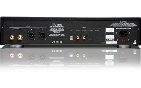 Przetwornik Cyfrowo-Analogowy DAC Musical Fidelity M3x DAC Srebrny rear