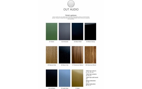 Stolik Hi-Fi Out Audio HiFi rack MODEL 040 kolory