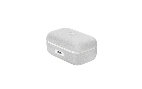 Bezprzewodowe Słuchawki z ANC Sennheiser MOMENTUM True Wireless 4 Srebrno-białe Salon Poznań Wrocław case