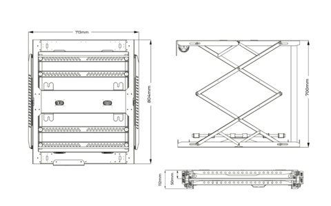 Winda Sufitowa Do Projektora Suprema SLIM LIFT-SLIM700