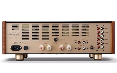 Lampowy Wzmacniacz Zintegrowany Leben CS-600X rear