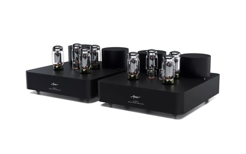 Lampowa Końcówka Mocy Mono Fezz Audio Olympia Mono Power Amplifier EVO Black Ice Czarna main