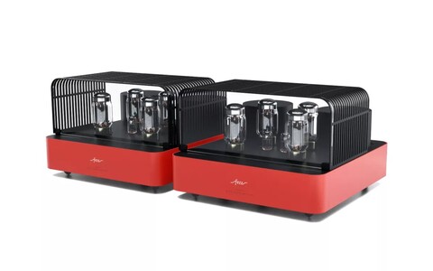 Lampowa Końcówka Mocy Mono Fezz Audio Olympia Mono Power Amplifier EVO Burning Red Czerwona front cover