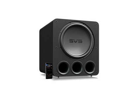 SVS PB-17 ULTRA Black Oak Subwoofer Front