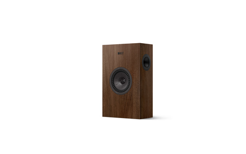 KEF Q4 Meta Orzech Wallnut Front