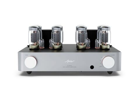 Fezz Audio Olympia EVO Moonlight Srebrny Lampowy Wzmacniacz Stereo przód