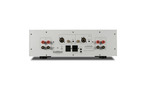 Audiolab 8300XP Stereofoniczny Wzmacniacz Srebrny Tył