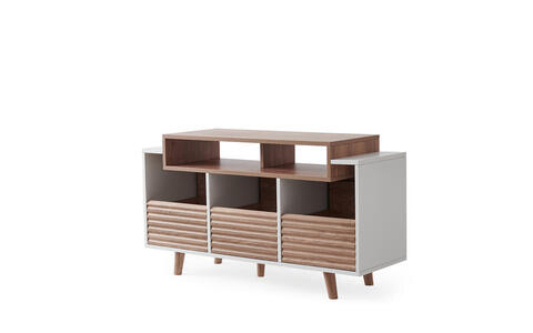 Stolik Oslo Vinyl 1200 Biały Dąb HiFi