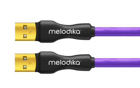 Przewód USB 2.0 typu A-A Melodika MDUAA07 Purple 0.75m 