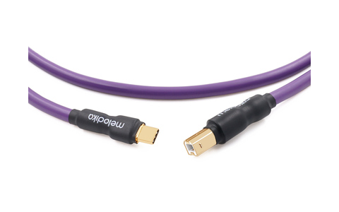 Przewód USB 2.0 typu C-B Melodika MDUCB07 Purple 0,7m
