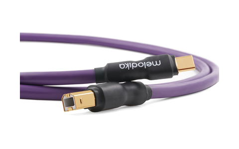 Przewód USB 2.0 typu C-B Melodika MDUCB40 Purple 4,0m 