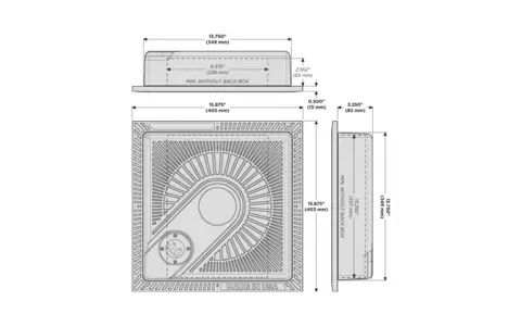 Niewidzialne Głośniki Instalacyjne Stealth Acoustics L-RAD 116