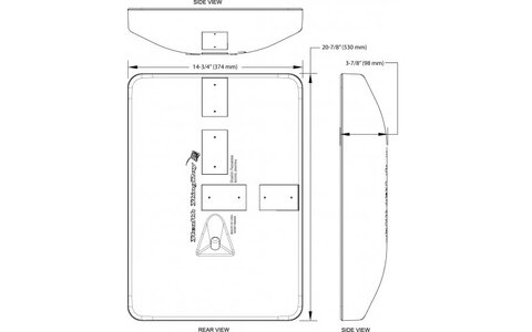Zewnętrzna Kolumna Instalacyjna Stealth Acoustics StingRay 8 Biała