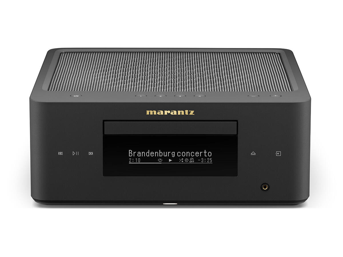 Kompaktowy Sieciowy System Audio All-in-One z CD Marantz M-CR60n DAB Czarny - przód urządzenia