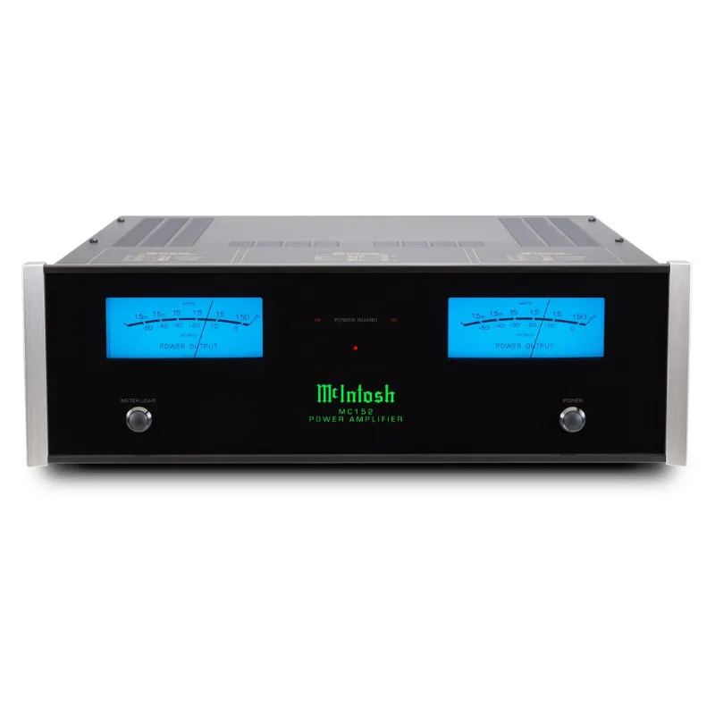 Końcówka Mocy Stereo Hi-End McIntosh MC152 Czarny - przód urządzenia