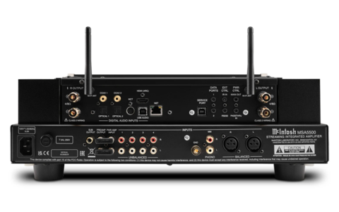 McIntosh MSA5500 Czarny Wzmacniacz Zintegrowany Salon Poznań Wrocław